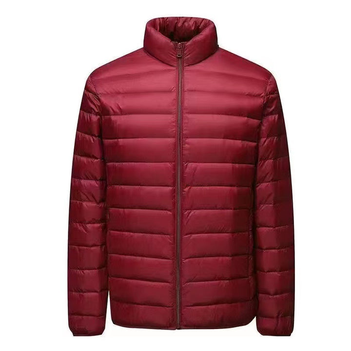 Herren nan ultraleichte Packbare Microsteppjacke mit Stehkragen, wattierter Isolierung und windabweisender Hülle Drune