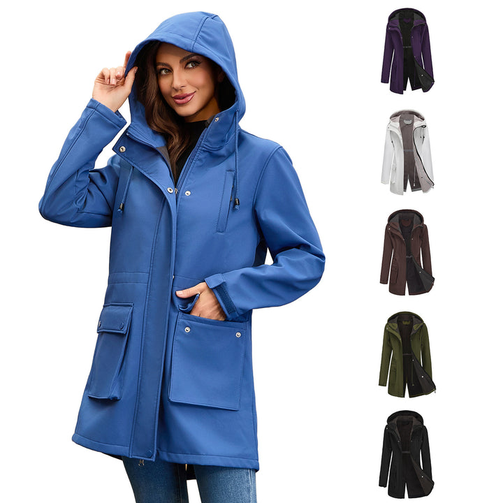 Damen funktionale Outdoor-Jacke mit verstellbarem Taillenzug und Innenfutter Drune