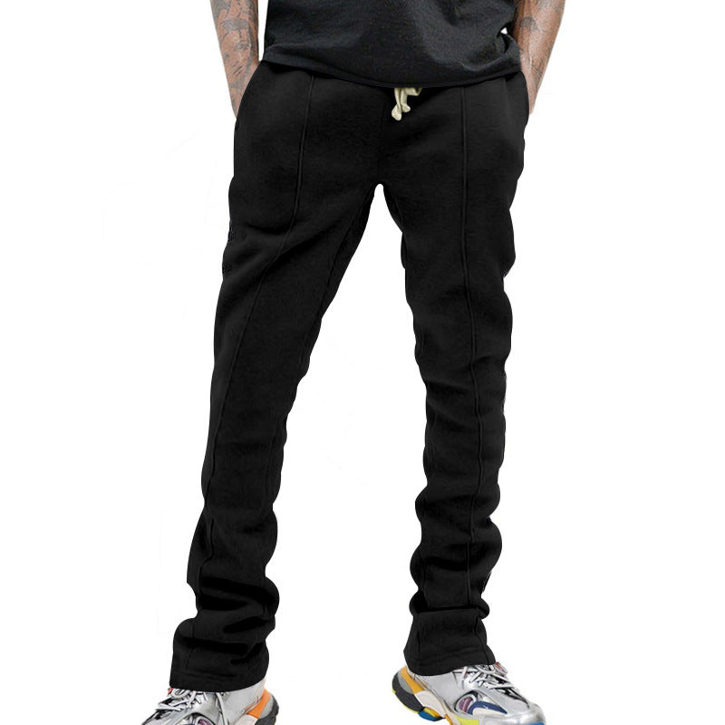 Herren sportliche Sweatpants mit seitlichen Kontraststreifen Drune
