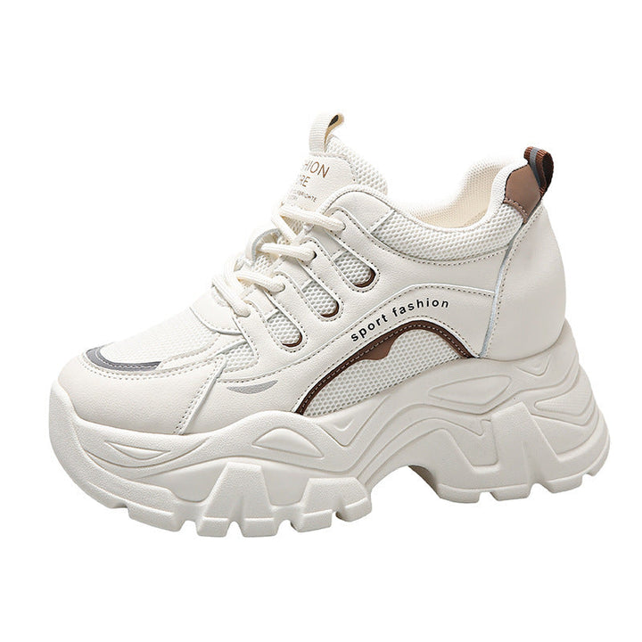 Damen Sportliche Sneakers mit atmungsaktivem Mesh-Obermaterial und dämpfender Sohle Drune