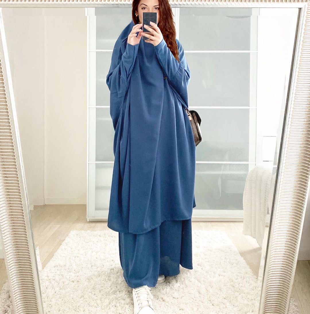 Damen Langarm Kaftan mit elegantem Schnitt und Weitem Design Drune