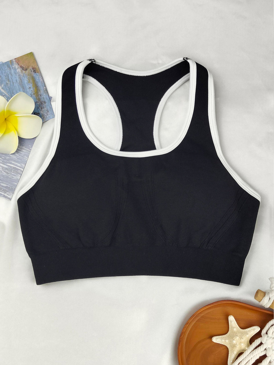 Damen Sport-Bustier mit atmungsaktivem Mischgewebe und stützenden Cups Drune