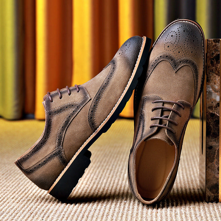 Herren Elegante und modische Brogueschuhe mit weichem Obermaterial Drune