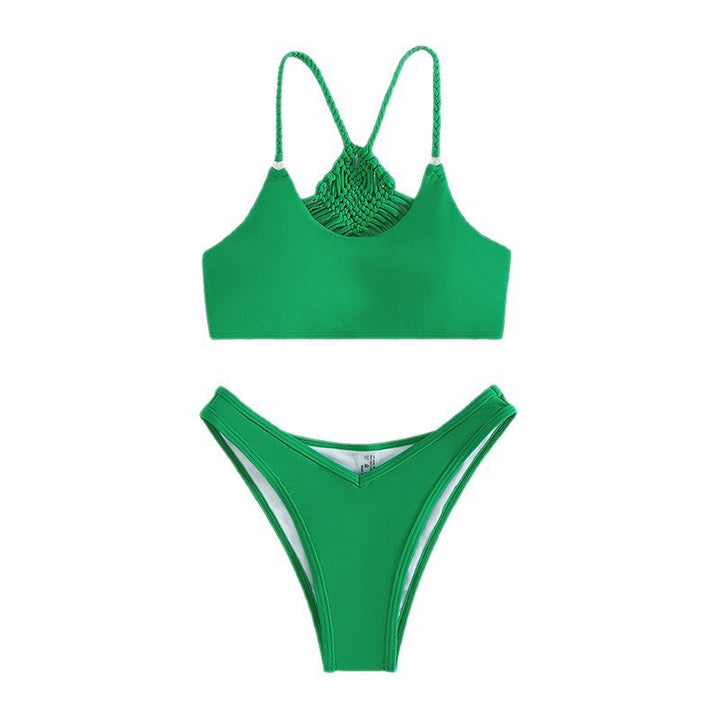 Damen Hochgeschnittener Bikini mit verstellbaren Trägern und eleganter Passform Drune