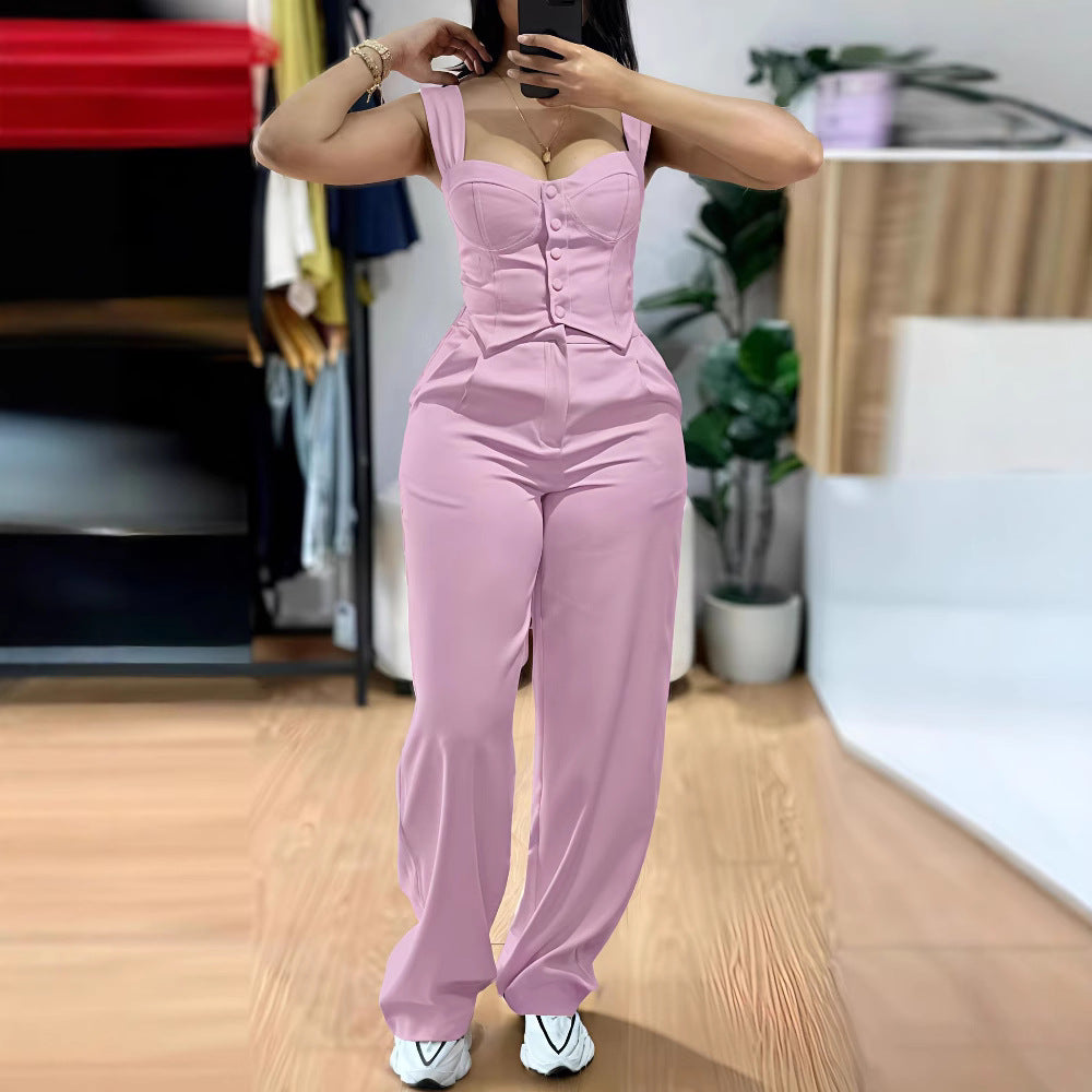 Damen Elegantes und figurbetontes Jumpsuit Drune