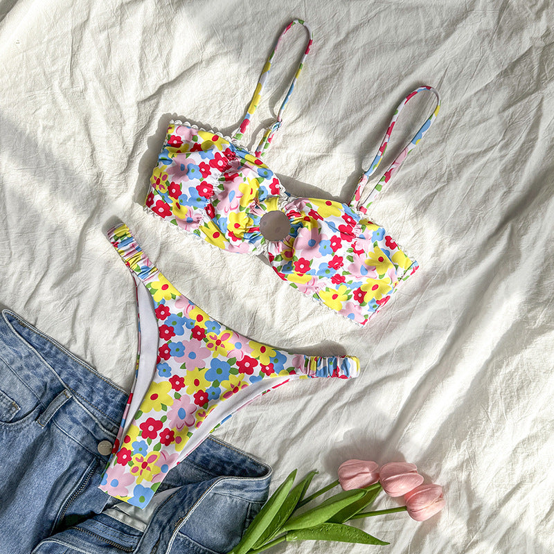 Damen Blumiger Bikini Drune