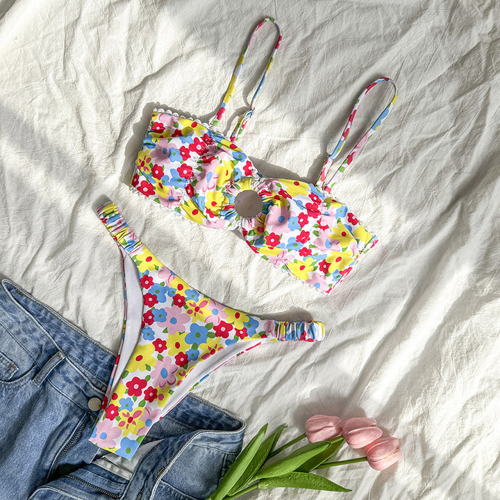 Damen Blumiger Bikini Drune