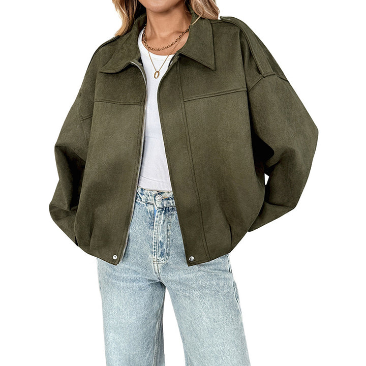 Damen Oversized Jacke mit lässigem Schnitt und robustem Material Drune