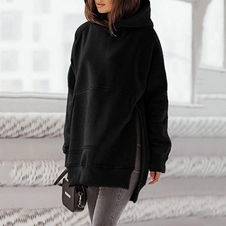 Damen Oversized Kapuzenpullover mit seitlichen Schlitzen und modischem Design Drune