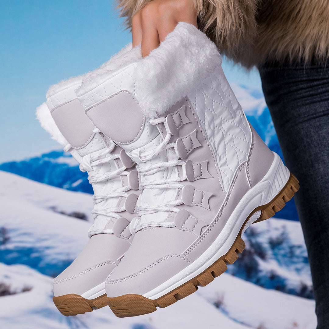 Damen Isolierte Winterstiefel mit rutschfester Sohle und weichem Innenfutter Drune