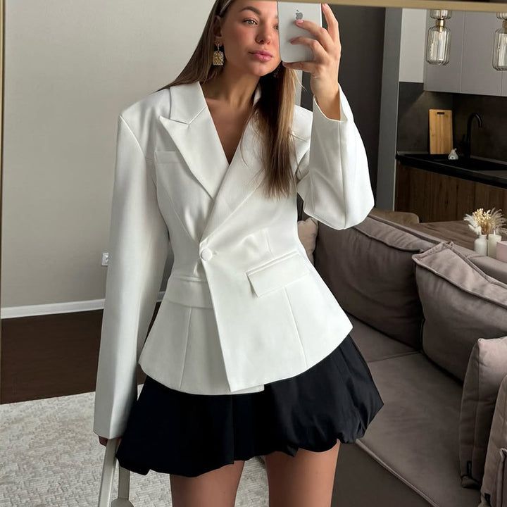 Damen eleganter taillierter Blazer Drune