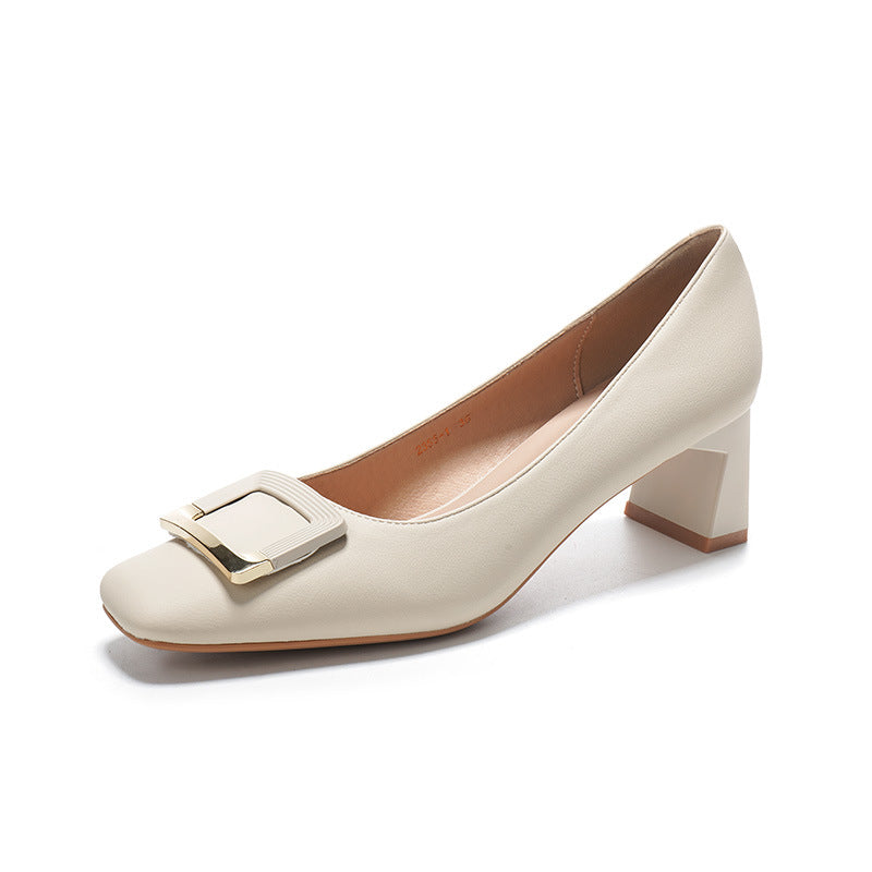 Damen Blockabsatz Kleider Pumps Drune