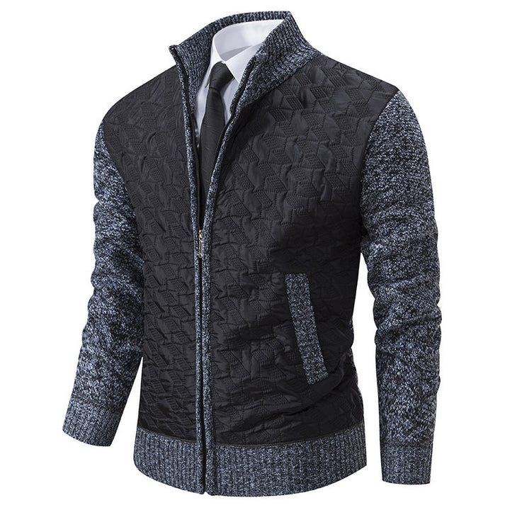Herren Übergangsjacke mit hohen Kragen und gesteppter Innenseite Drune