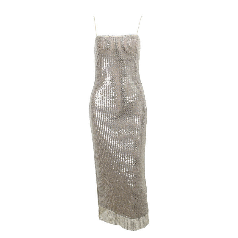 Damen Glamouröses Bodycon-Maxikleid Drune
