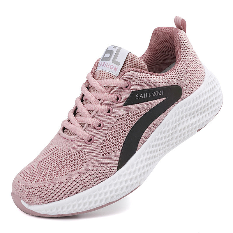 Damen nan nahtloser Strick-Sneaker mit elastischem Einstieg, Waben-Zwischensohle und anatomischem Komfortfußbett Drune