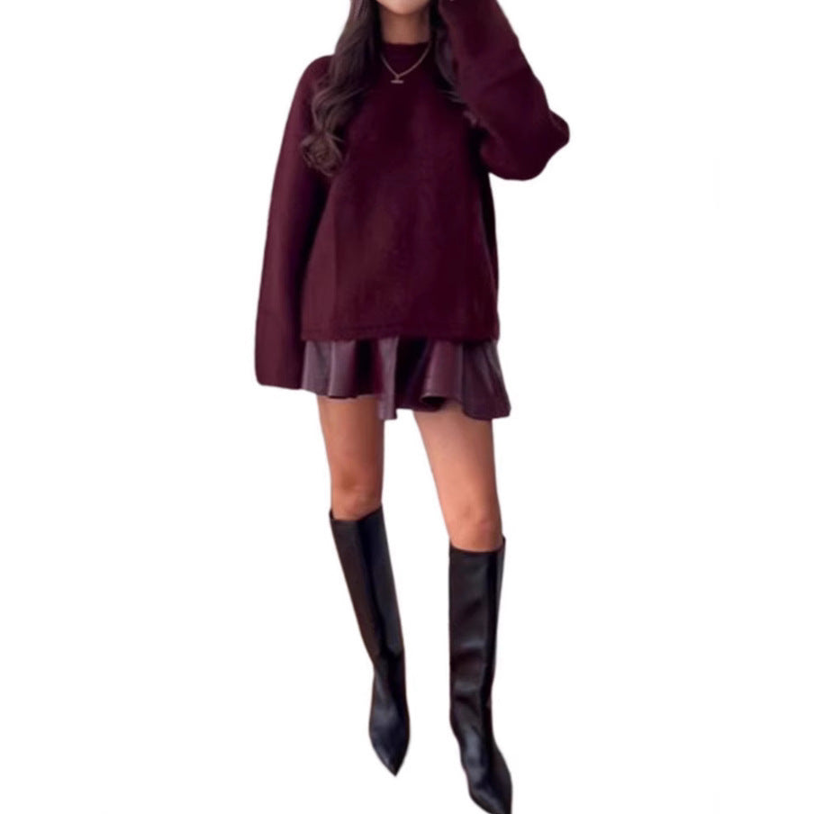 Damen Oversized Pullover mit weichem Mohair-Mix Drune