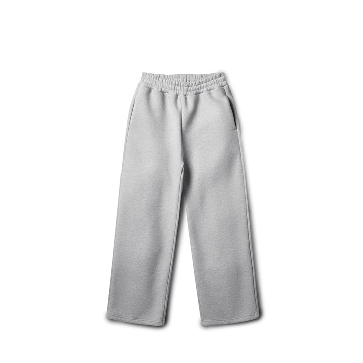 Damen nan weite High‑Waist Loungehose mit hohem Komfortbund, verdeckten Seitentaschen und geradem Bein Drune