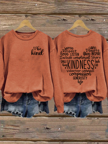Damen Sweatshirt mit inspirierendem Kaltes-Design und großzügigem Schnitt Drune