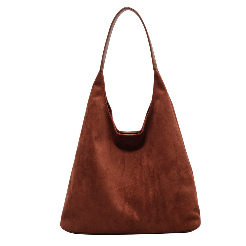 Damen Wildleder Schultertasche Drune