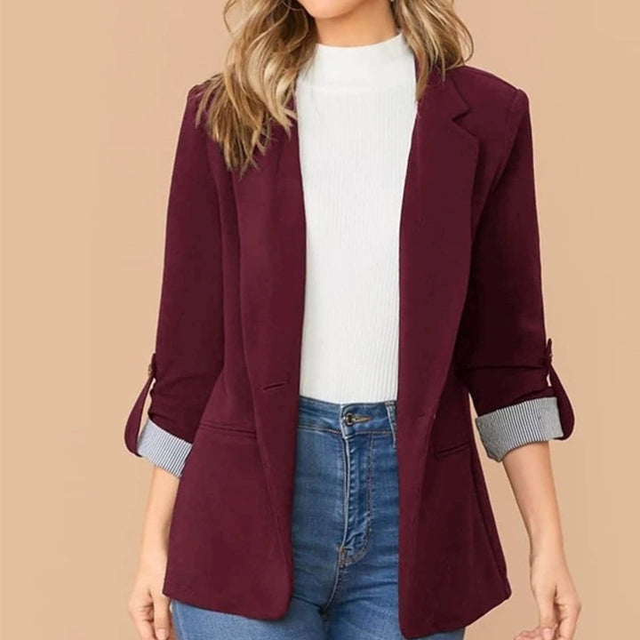 Damen Eleganter Blazer mit strukturiertem Design und praktischem Schnürdetail Drune