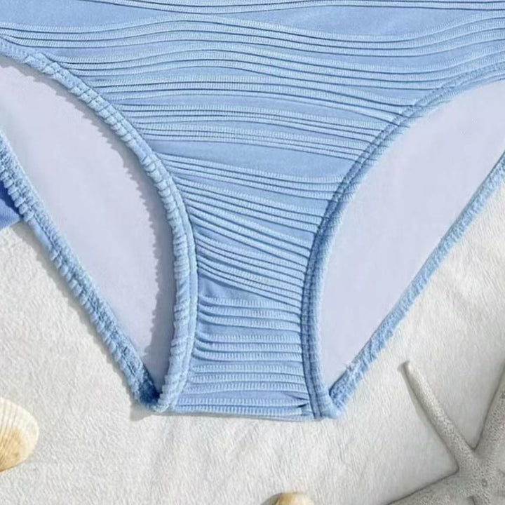 Damen Bikini-Set mit hoch taillierter Hose und modischem Rüschendesign Drune