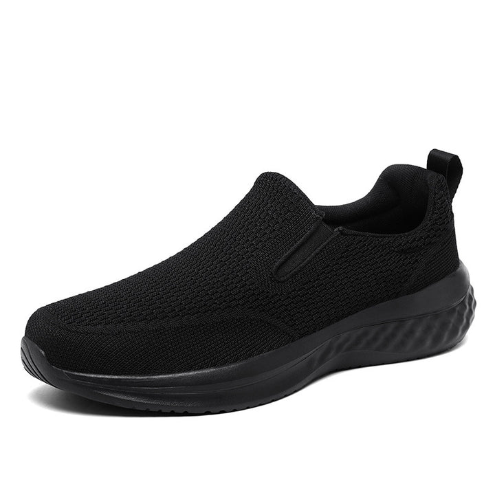 Unisex nan nahtloser Schlupfsneaker mit viskoelastischem Fußbett, flexibler Dämpfungssohle und atmungsaktivem Strickoberteil Drune