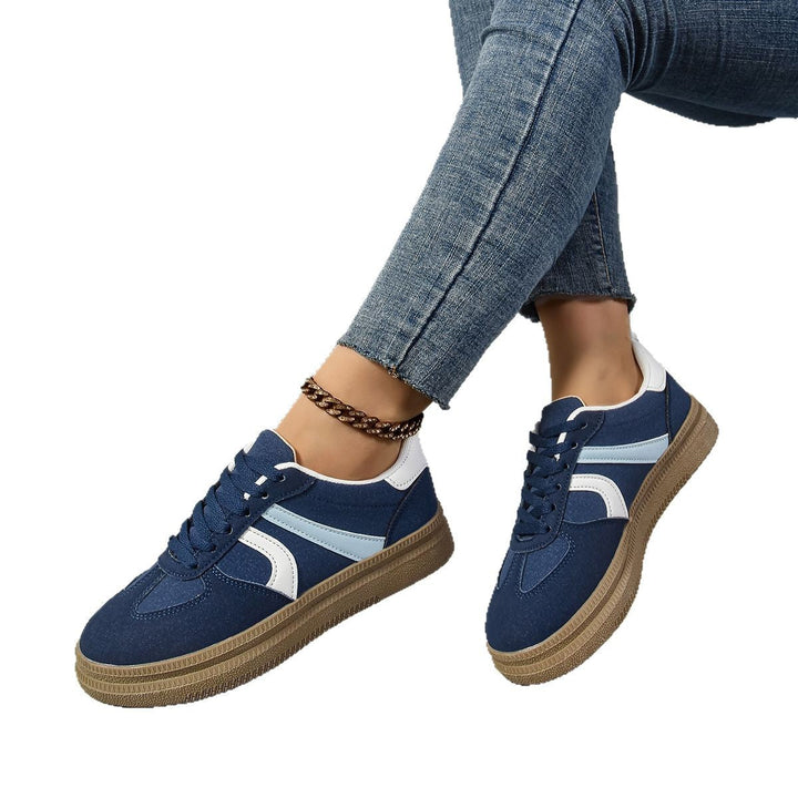 Damen Sneaker mit modischem Obermaterial und rutschfester Sohle Drune