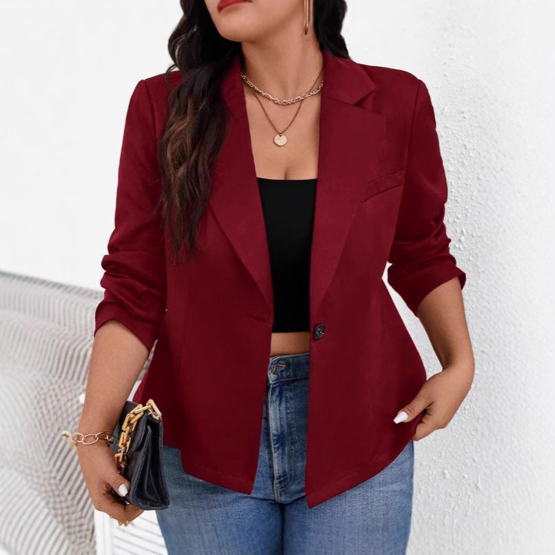 Damen modischer Blazer in strukturiertem Stoff Drune