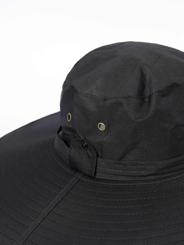 Damen Sonnenhut mit breiter Krempe und verstellbarem Kinnband Drune