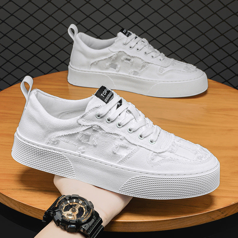 Damen modische Sneaker mit trendiger Distressed-Optik und strapazierfähigem Obermaterial Drune