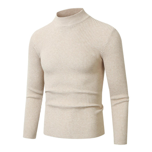 Herren Rollkragenpullover mit geripptem Design Drune