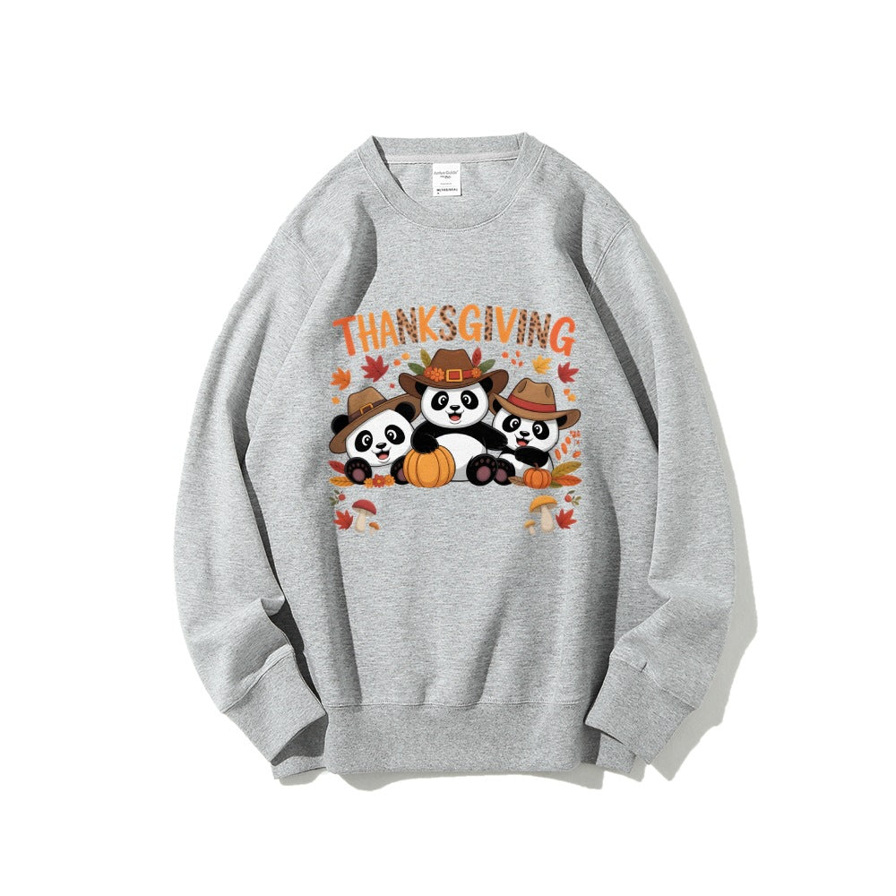 Damen Sweatshirt mit lustigem Tierdesign und herbstlichem Motiv Drune