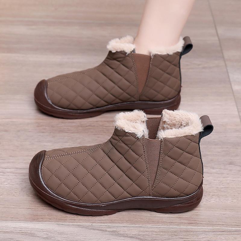Damen Warmgefütterte Stiefeletten mit elastischem Einstieg und rutschfester Sohle Drune