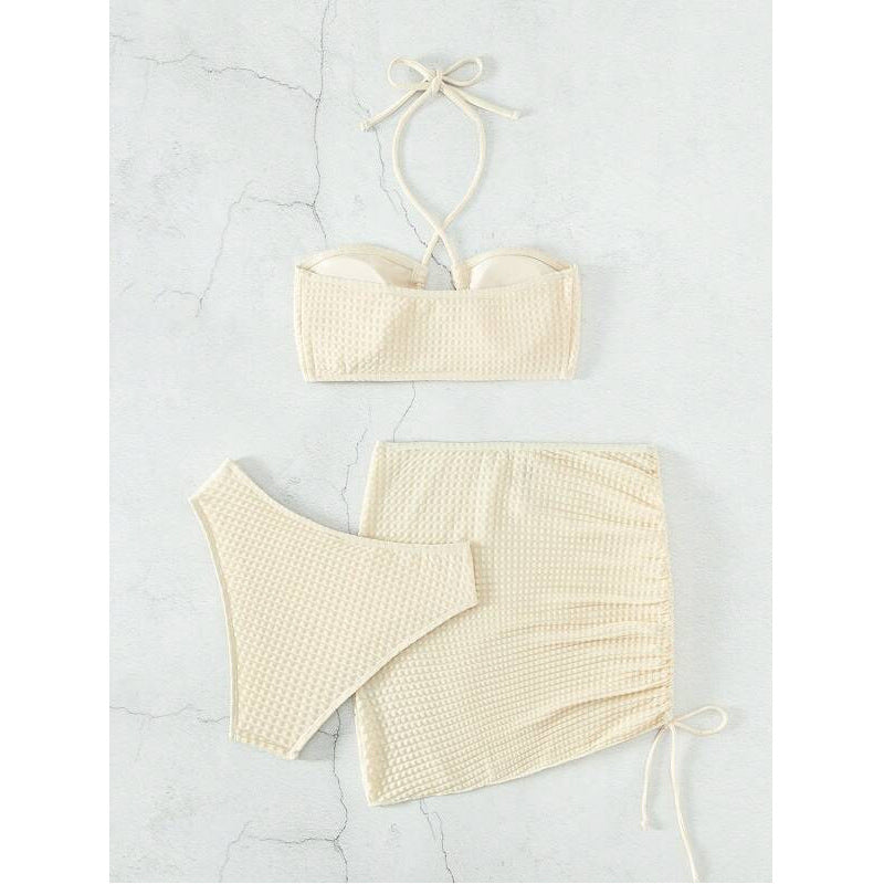 Damen Bandeau-Bikini mit sexy Wickelrock Drune