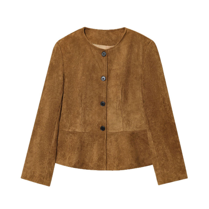 Damen elegante Velourjacke Drune