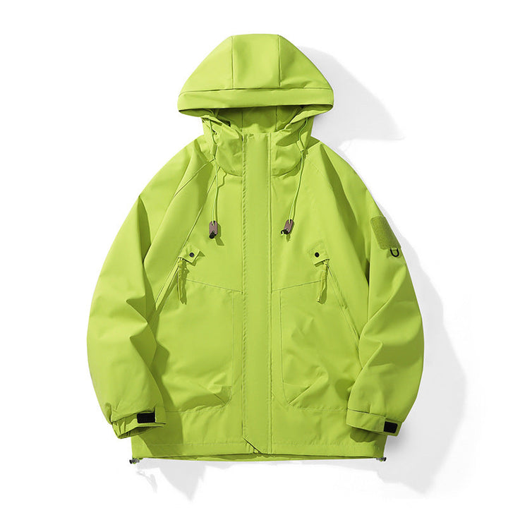 Damen technische Outdoor-Jacke mit verstellbarem Kapuzendesign und praktischen Taschen Drune