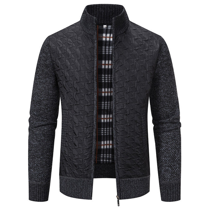 Herren Übergangsjacke mit hohen Kragen und gesteppter Innenseite Drune