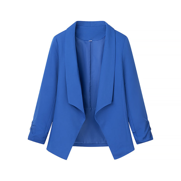 Damen elegante Blazerjacke mit lässigem Schnitt und modischem Revers Drune