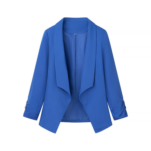 Damen elegante Blazerjacke mit lässigem Schnitt und modischem Revers Drune