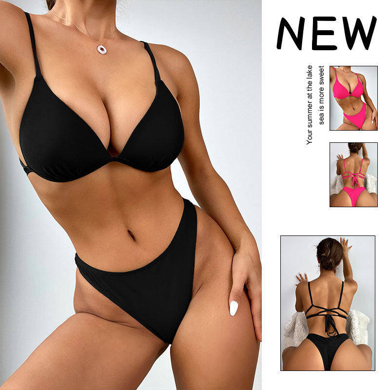 Damen Triangel-Bikinioberteil mit verstellbaren Trägern und elegantem Schnitt Drune