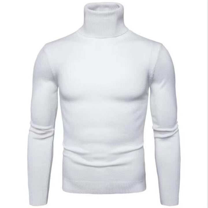 Herren Rollkragenpullover aus feiner Baumwolle mit figurbetontem Schnitt Drune