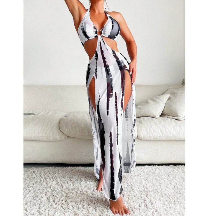 Damen Set mit Maxikleid und Bikini Drune