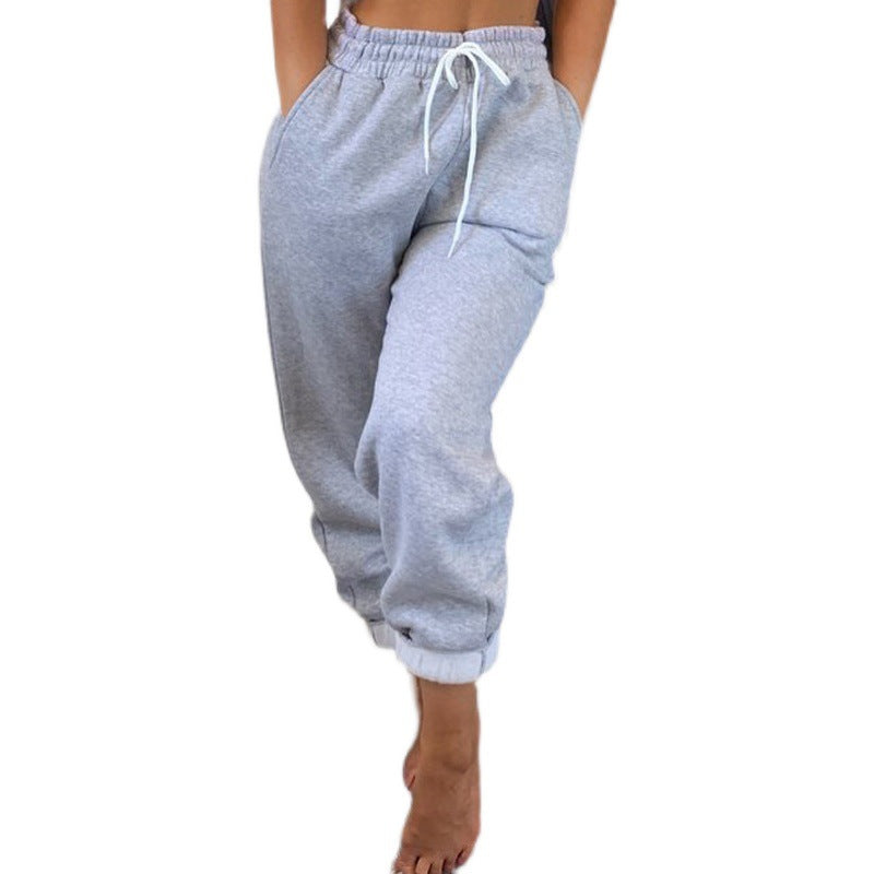 Damen Sportliche Sommerhose mit elastischem Bund und modischer Schnürung Drune