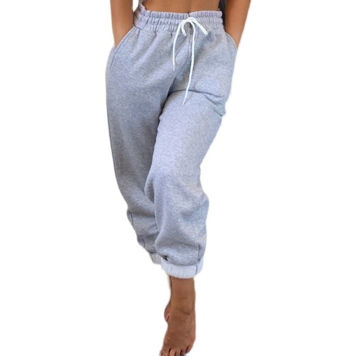Damen Sportliche Sommerhose mit elastischem Bund und modischer Schnürung Drune