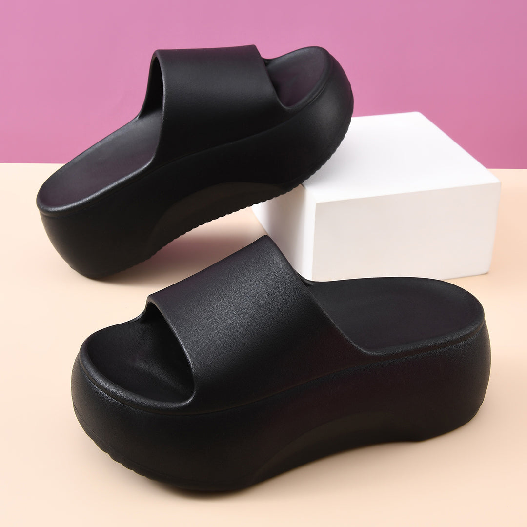 Femme Erhöhte Plattform Rutschsandalen Drune