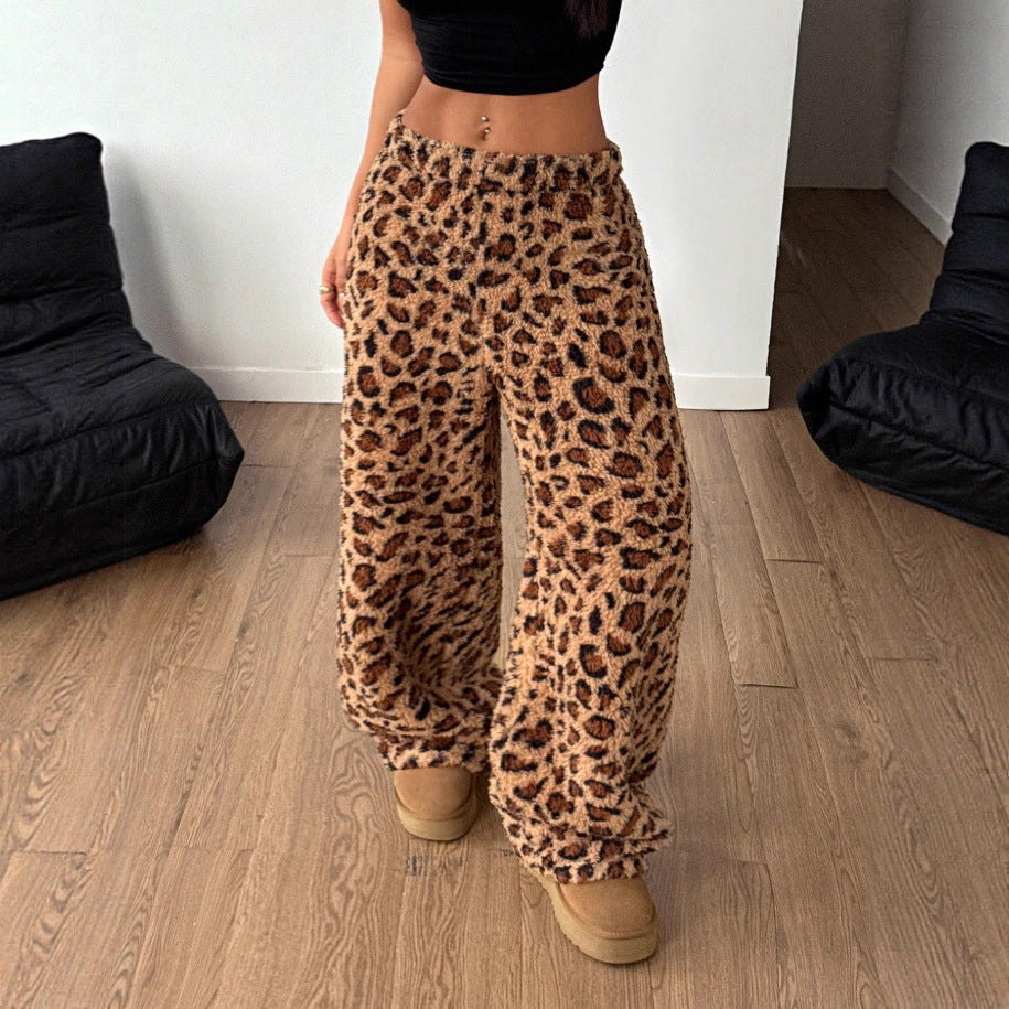 Damen lässige Leoprint-Hosen Drune