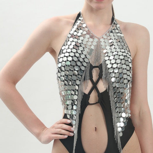 Damen Badeanzug mit glamourösem Metallic-Detail und einzigartigem Schnitt Drune