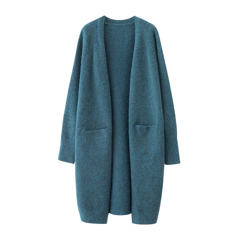 Damen Übergröße Gemütlicher Strickcardigan mit Taschen Drune