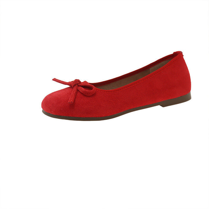 Damen Komfortable Ballerinas mit dekorativen Schleifen und hochwertigem Obermaterial Drune
