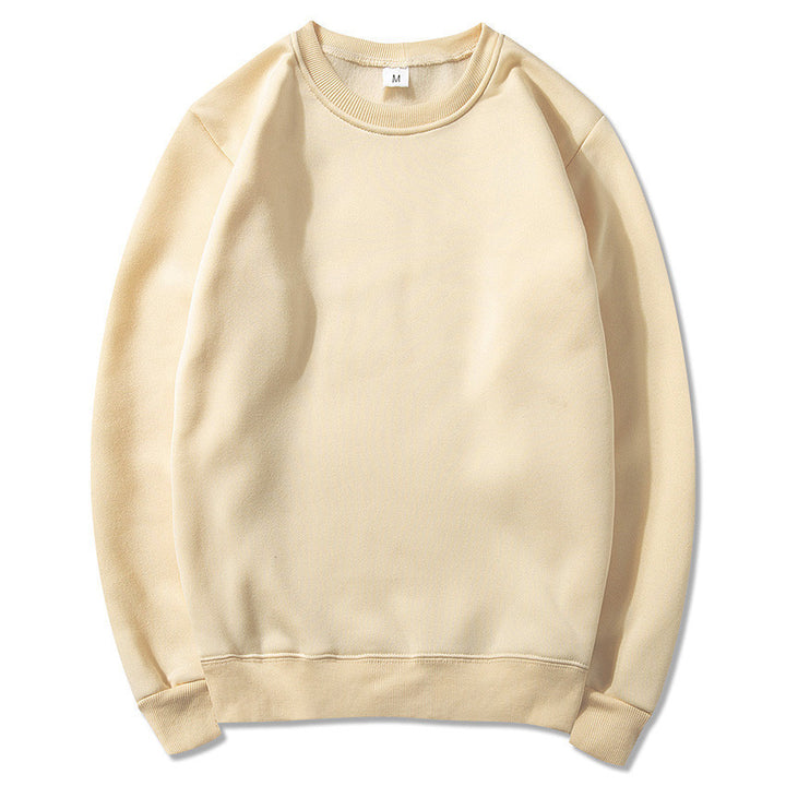 Unisex zeitloser Rundhals-Sweater ohne Kapuze mit angerauter Innenseite und verstärktem Nacken Drune